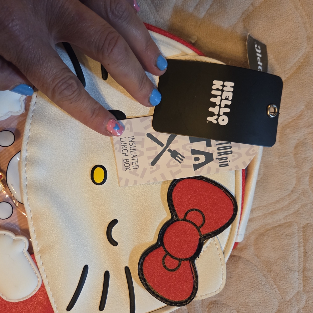 Hello Kitty Red and White Kids Backpack - Picture 2 of 5